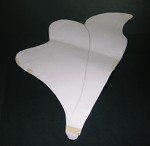 Scaled up to create paper templates for leaves and petals